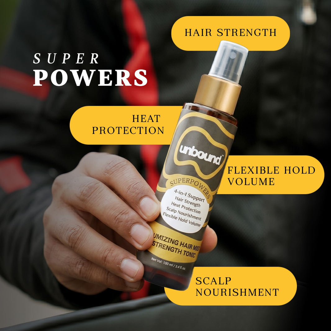 unbound volumizing hair mist + strength tonic super power