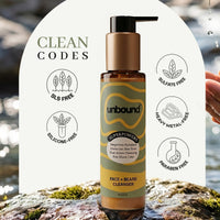 clean formula – unbound face + beard cleanser
