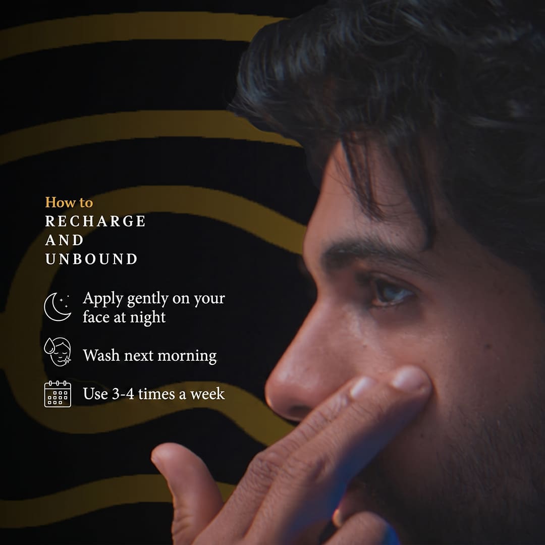 how to apply unbound overnight recharge gel