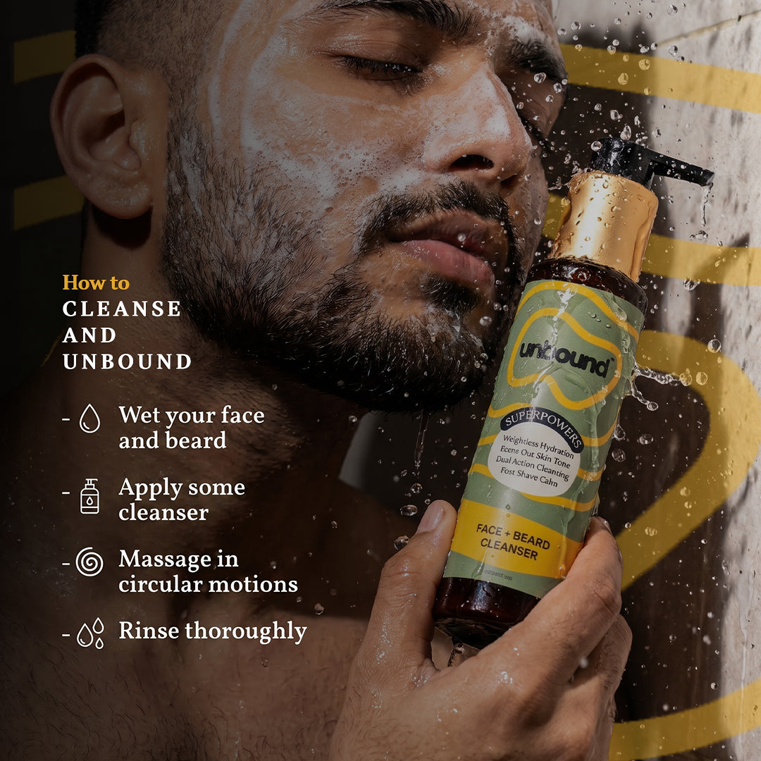 unbound defense for everyday skin & beard care