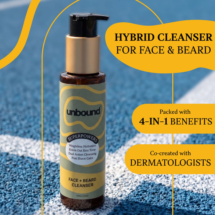 unbound face + beard cleanser