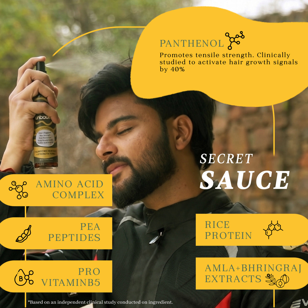 unbound volumizing hair mist + strength tonic secret sauce