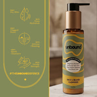 why unbound face + beard cleanser stands out